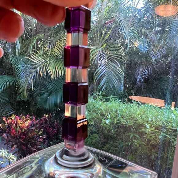 Mikasa Crystal Goblets-set of 4- “Amethyst Viewpoint” - Picture 5 of 9